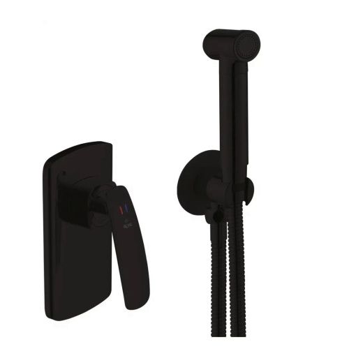 Гигиенический душ со смесителем Rose R1105H черный - фото 2