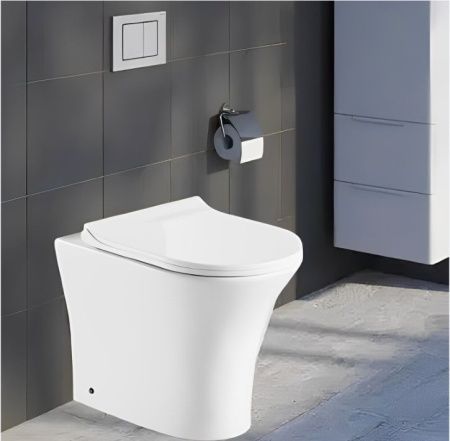 Унитаз приставной Cerutti SPA CT7842 белый с сиденьем микролифт безободковый каскадный смыв
