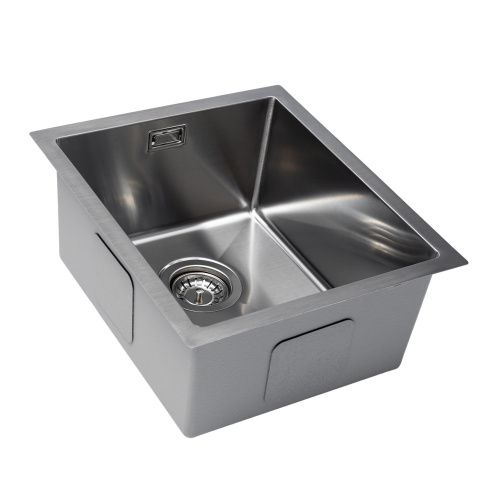 Кухонная мойка Grandex Aqua PROLINE 39 300062 45х39 цвет сатин поверхность матовая - фото 2