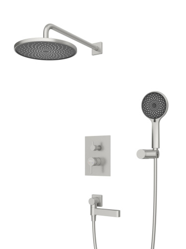Душевая система BelBagno DELTA DEL2.0-VDSET-IN встраиваемая в стену цвет сатин - фото 2