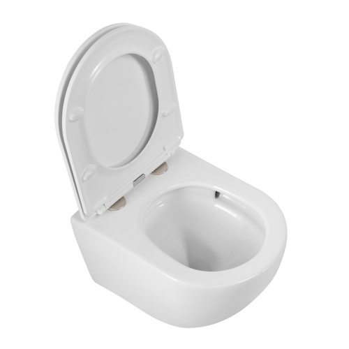 Чаша унитаза подвесная Cezares RELAX CZR-38088-49-TH-TOR/SC цвет белый без сиденья безободковая смыв торнадо - фото 3