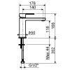 Смеситель Plumberia Selection Tag TG0053CR на раковину хром