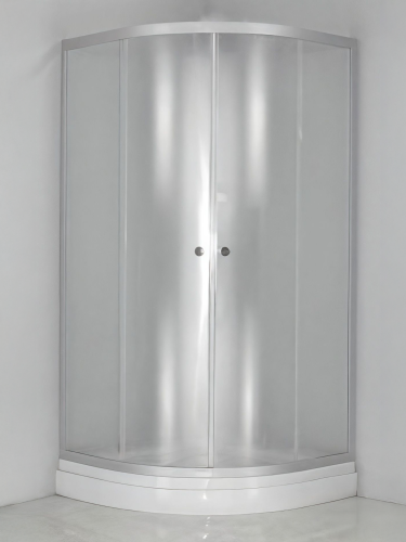 Душевой уголок River DON LIGHT 10000002917 80х80 стекло матовое профиль хром матовый без поддона - фото 4