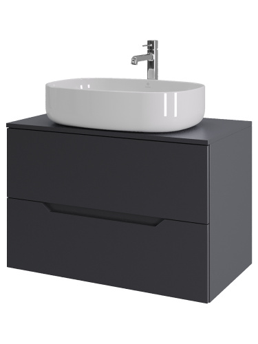 Тумба с раковиной Orange Line Li-80TugMDF+B08-600W 81х46х69 - фото 2