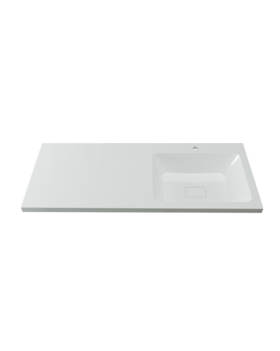 Тумба с раковиной Orange Sistema ST-110TUW+RAR 110х48х91 цвет белый - фото 4