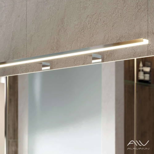 Зеркало-шкаф Alavann Univers ALV0297001 100х15х80 подвесной цвет белый - фото 3