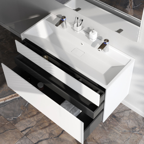 Тумба под раковину Am.Pm Inspire V2.0 M50AFHX1203WM 121х49х60 подвесная цвет белый матовый - фото 4