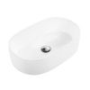 Раковина из сантехнического фаянса BelBagno BB1048 60х40 накладная цвет белый без отверстий под смеситель