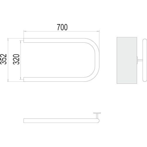 Полотенцесушитель Terminus 4620768881572 70х35 водяной хром - фото 3
