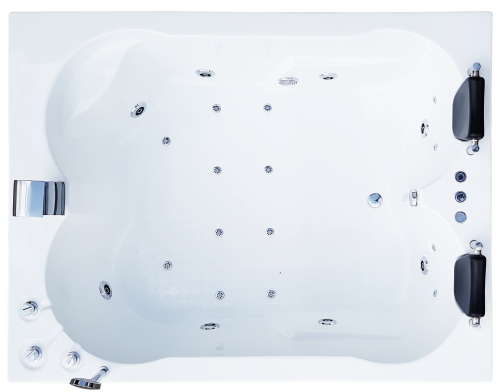 Ванна акриловая гидромассажная Royal Bath HARDON RB083100DL 200х150 пристенная прямоугольная с каркасом