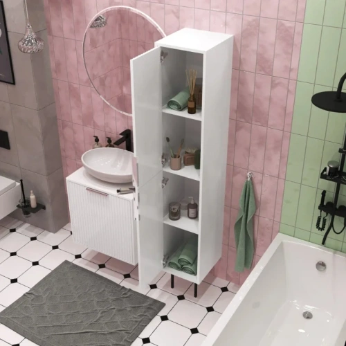 Шкаф-пенал 1MarKa Estel Ц0000027254 31х37х177 цвет белый - фото 4