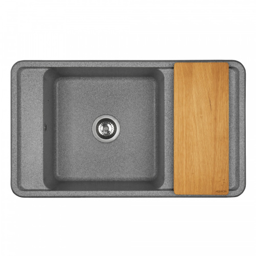 Кухонная мойка Aquaton Беллис 1A724832BS230 87х51 цвет серый - фото 2