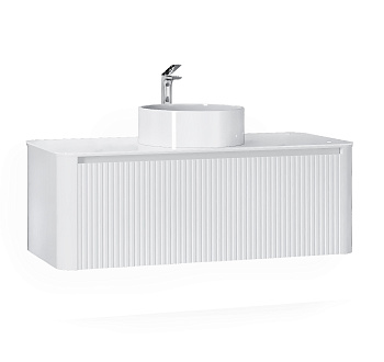Тумба под раковину Jorno LUMINO Lum.01.120/P/W/JR 120х52х42 подвесная цвет белый