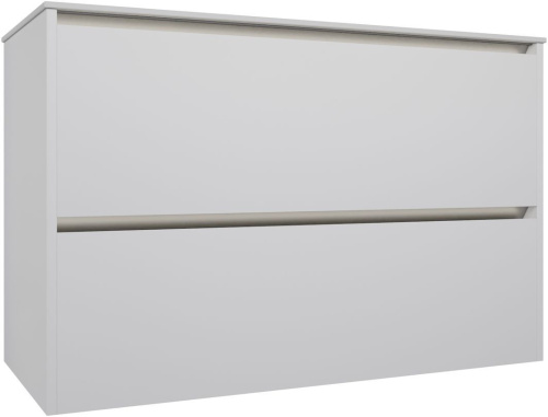 Тумба под раковину Allen Brau Activity 1.34006.WM 100х46х65 подвесная цвет белый/черный