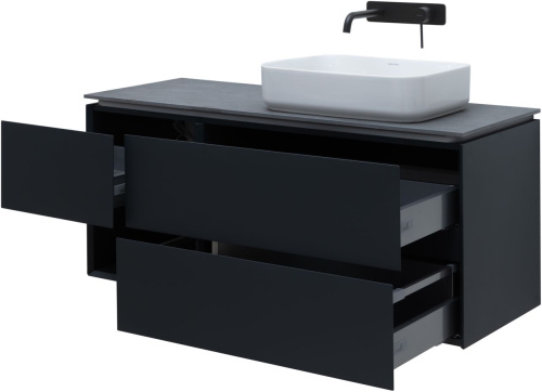 Тумба под раковину Allen Brau Infinity 1.21007.AM 119х46х51 подвесная цвет черный - фото 3