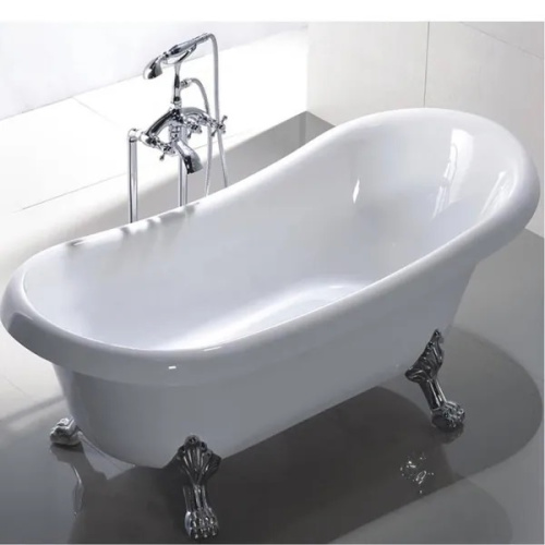 Ванна акриловая Cerutti SPA CT9323 157х77 отдельностоящая овальная с ножками - фото 3