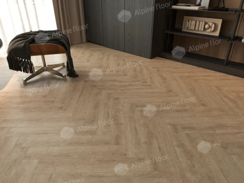 Ламинат Alpine Floor Herringbone 8 Pro New LF102-7 Дуб Прованс толщина 0.8 см 33 класс 606х101 - фото 2