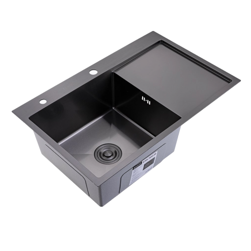 Кухонная мойка Splenka S705.7850.09 78х50 цвет графит поверхность матовая - фото 2
