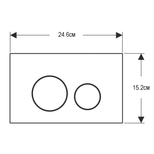 Клавиша смыва механическая Geberit Sigma 115.628.14.1 цвет черный матовый - фото 2