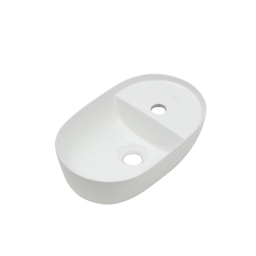 Раковина из сантехнического фарфора Melana 78352-805 42х27 накладная цвет белый 1 отверстие под смеситель - фото 3