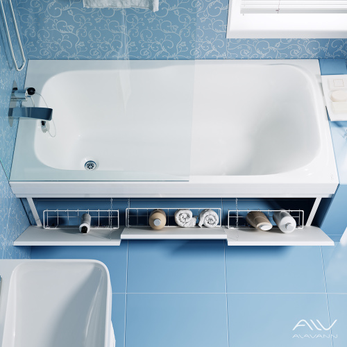 Экран под ванну Alavann Soft 170 см ALV0243002 фронтальный МДФ откидной белый - фото 4