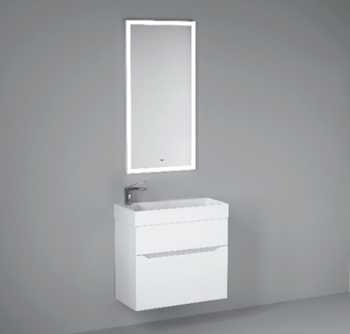 Тумба под раковину Jorno FOLK Folk.01.55/P/W/JR 52х32х55 подвесная цвет белый - фото 2