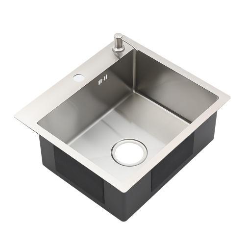 Кухонная мойка Melana ProfLine MLN-R5045H+дозатор 50х45 цвет сатин поверхность матовая - фото 3