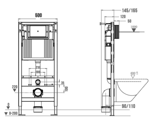 Инсталляция для унитаза Wonzon & Woghand WW-TI739A - фото 2