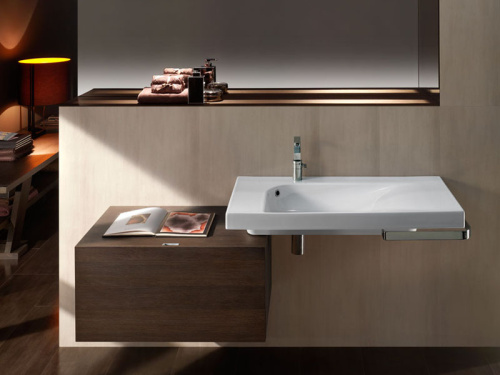 Раковина из санфаянса Hatria GRANDANGOLO YXF701 100х50 подвесная цвет белый - фото 2