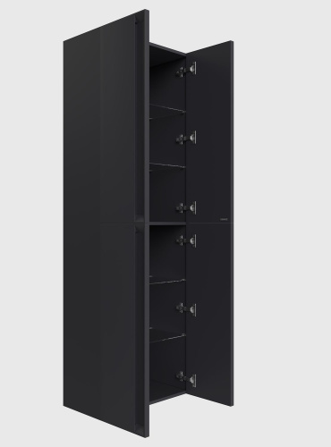 Шкаф-пенал Allen Brau Eclipse 2.0 1.E1006.AM 2.0 60х32х180 подвесной цвет черный - фото 2