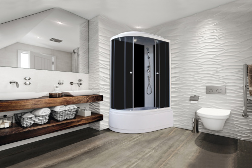 Душевая кабина Parly Classic EC1221R 120х80 асимметричная с крышей ориентация правая