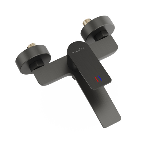 Смеситель для ванны Tokito MITSUISHI TOK-MIT-1014GM настенный вороненая сталь - фото 3