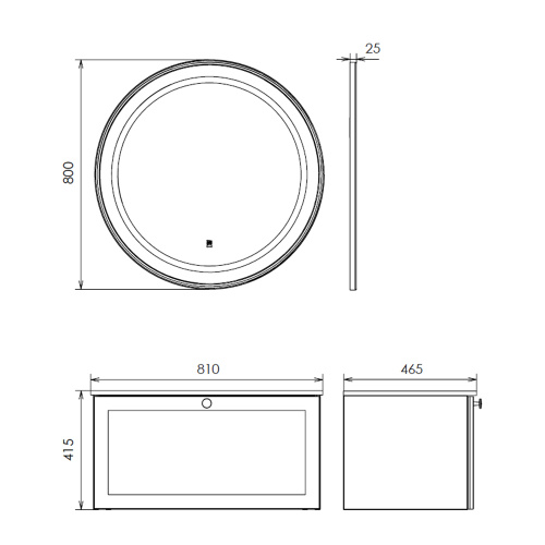 Тумба с раковиной Comforty Ереван 00-00014864CF 81х47х42 подвесная цвет серый шелк - фото 2
