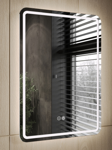 Зеркало в ванную Orange Nature ONP-60ZE 60х80 цвет бежевый - фото 4