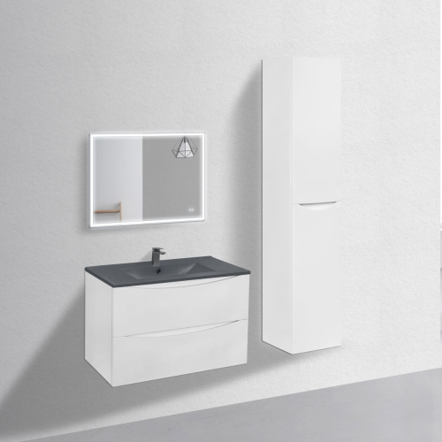 Тумба под раковину Vincea Mia VMC-2MC750GW 75х50х46 подвесная цвет белый - фото 4