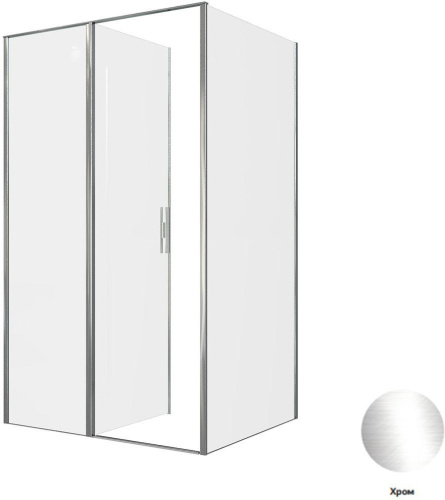 Душевой уголок Allen Brau Priority 3.31031.00 + 3.31040.00 120х80 стекло прозрачное профиль хром глянцевый без поддона - фото 3