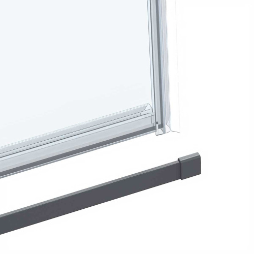 Душевая дверь Vincea Como Soft VDS-1CS130CLGM 130х195 стекло прозрачное профиль вороненая сталь - фото 3