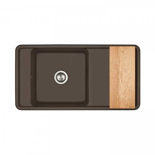 Кухонная мойка Aquaton Беллис 1A725132BS280 97х51 цвет коричневый - фото 4