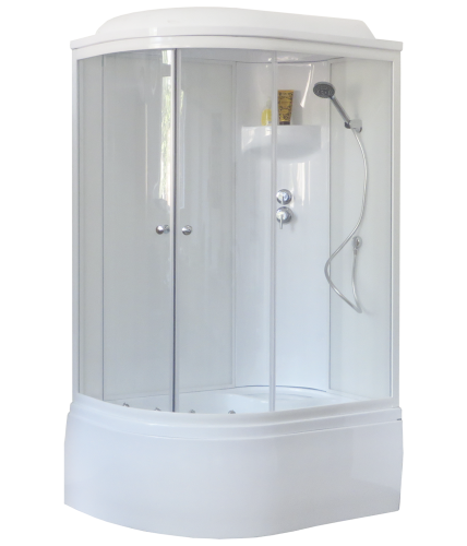 Душевая кабина Royal Bath ВК RB8120BK6-WT-R 120х80 асимметричная с крышей ориентация правая