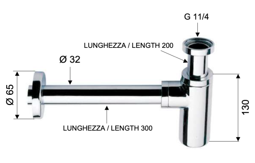 Сифон для раковины Daniel A750114DP - фото 2