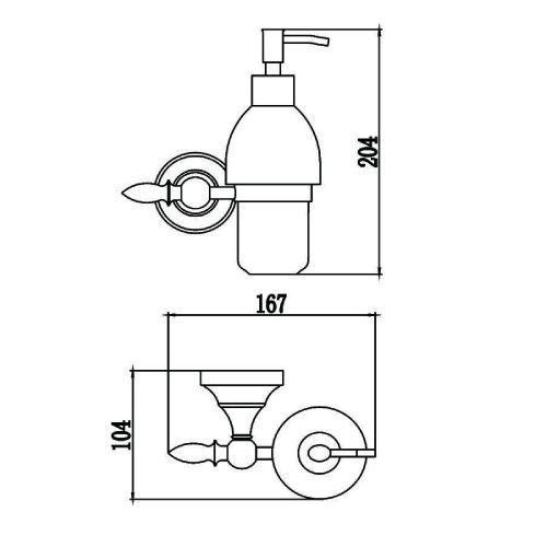 Дозатор для жидкого мыла Savol S-06831B - фото 3