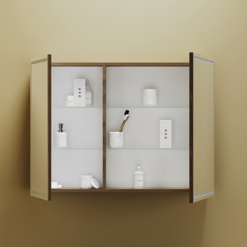 Зеркало-шкаф Sancos Mirror MI100ECH 99х15х74 настенный цвет дуб чарльстон - фото 5