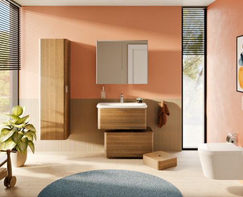 Зеркало-шкаф Vitra Core 66911 82х16х70 подвесной цвет антрацит глянцевый - фото 2