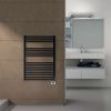 Полотенцесушитель электрический Irsap Ares EIS058KK1IR01NNN 60х80 черный