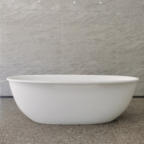 Ванна из искусственного камня Abber Stein AS9631 170х85 отдельностоящая овальная - фото 5
