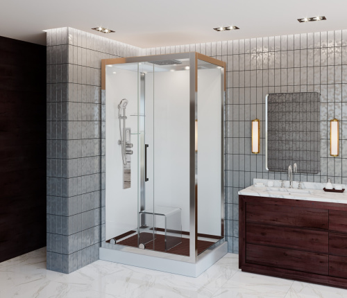 Душевая кабина AvaCan Z120EL 120х90 прямоугольная с крышей ориентация универсальная - фото 3