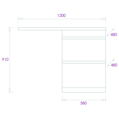 Тумба под раковину Onika Милтон 105801 58х48х87 напольная - фото 3