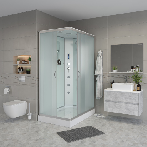 Душевая кабина Niagara Classic 431853QF 110х80 прямоугольная с крышей ориентация универсальная - фото 3