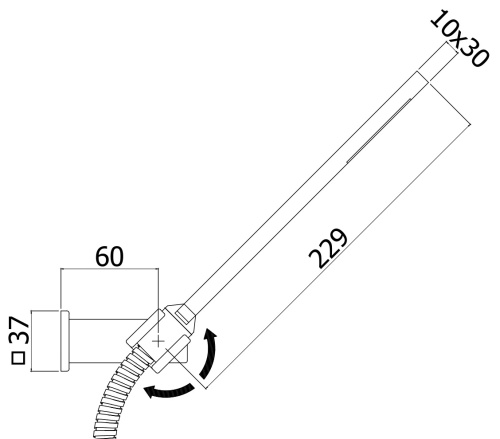 Душевой гарнитур Paffoni Level ZDUP059CR настенный хром - фото 2