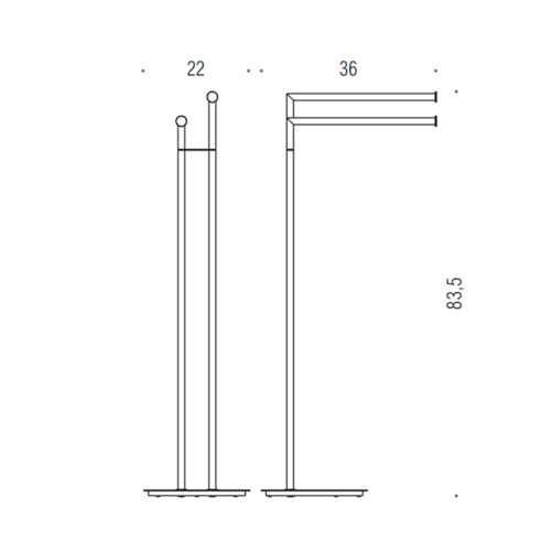 Стойка с аксессуарами для ванной Colombo Mini B4038.GM - фото 2